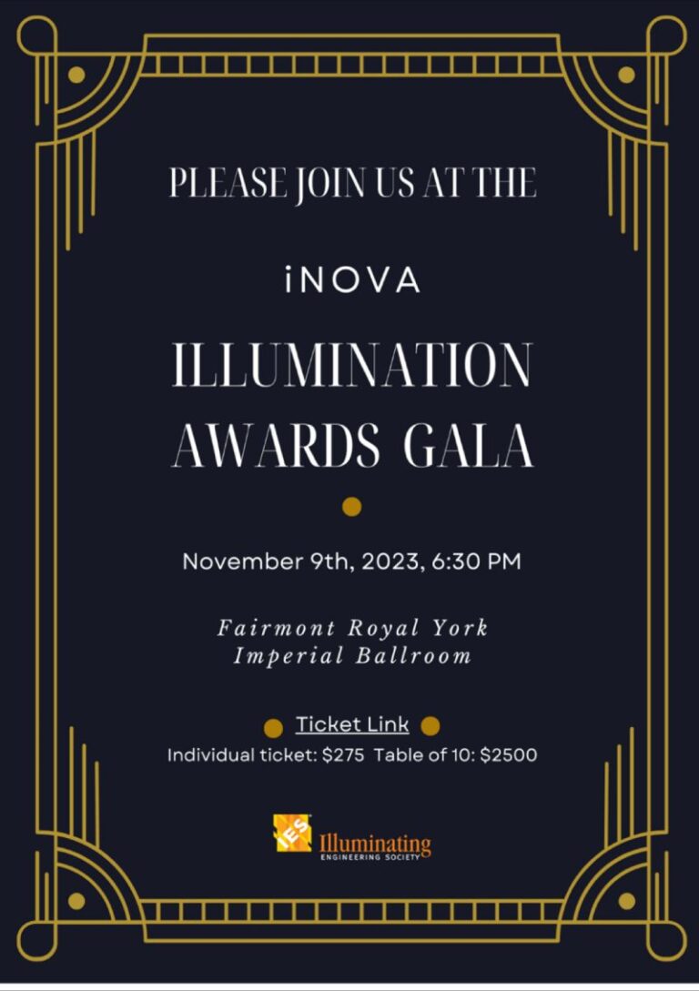 Illumination Awards Gala 2023 – IES Toronto Section
