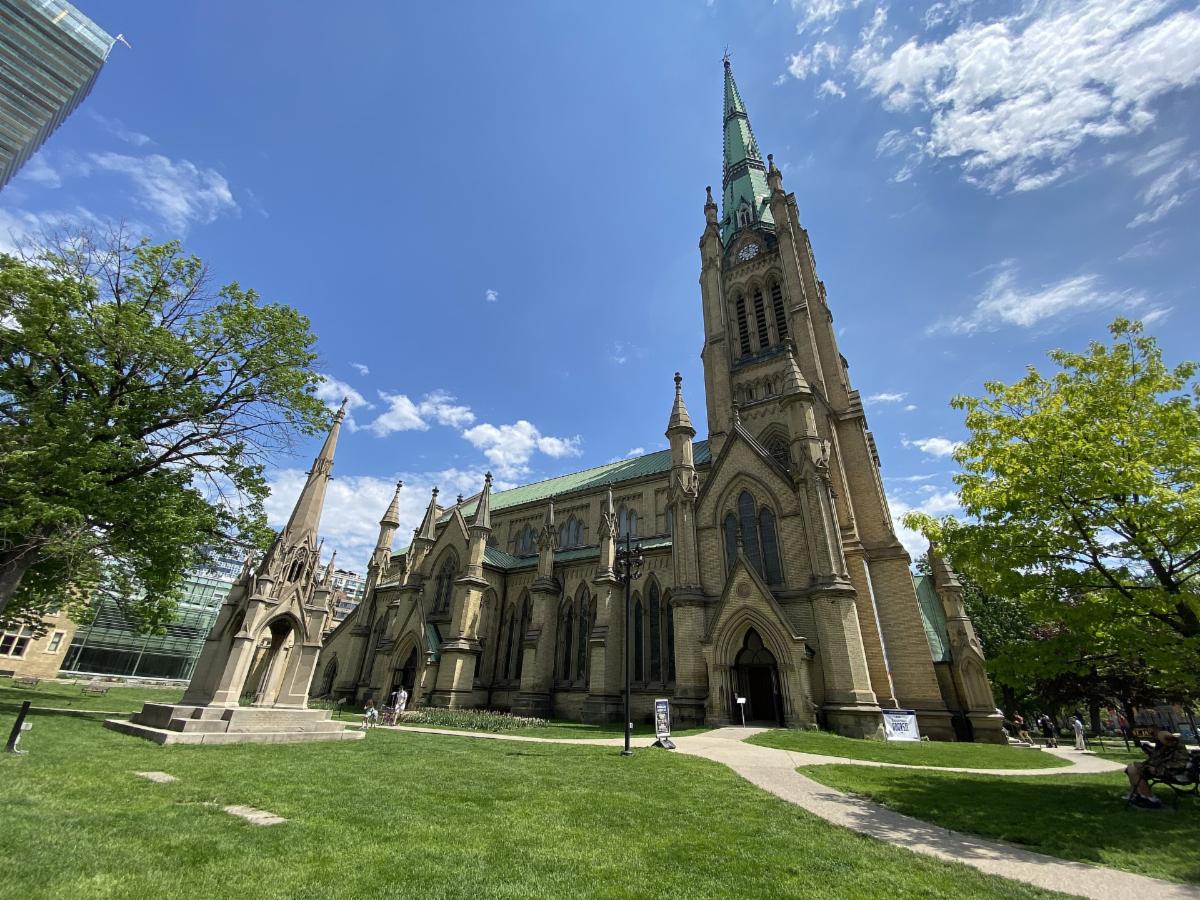 The St James Cathedral in Toronto, Ontario, Canada | IES Toronto | St James Park and Cathedral