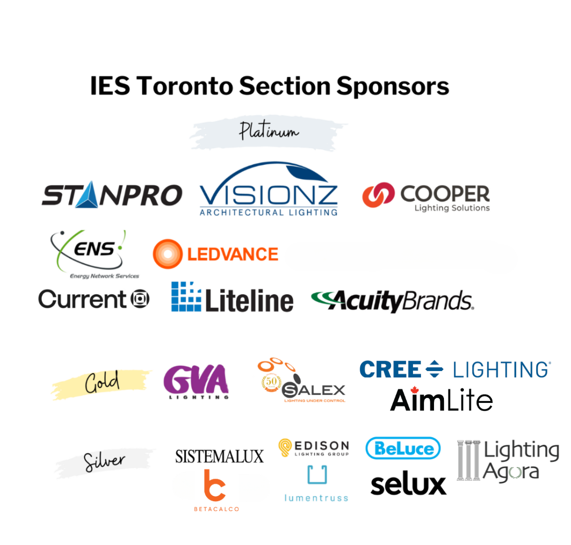 IES Toronto Section Sponsors